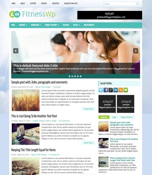 FitnessWp Responsiveblogger template