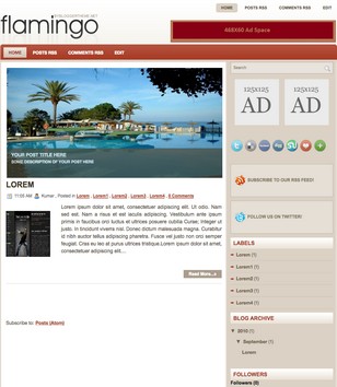 Flamingoblogger template