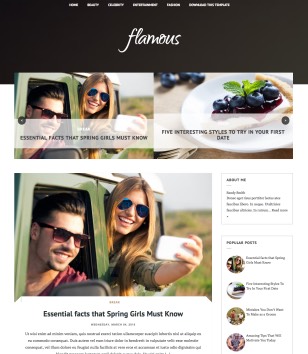 Flamousblogger template
