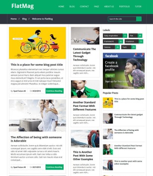 Flat Mag Responsiveblogger template