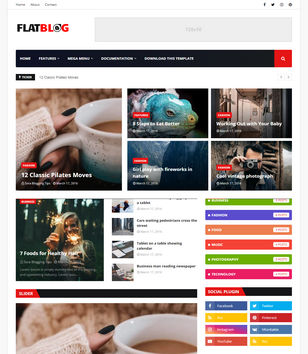FlatBlogblogger template