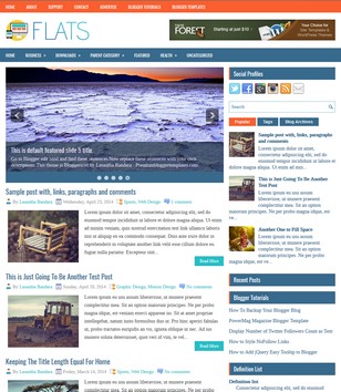 Flats Responsiveblogger template