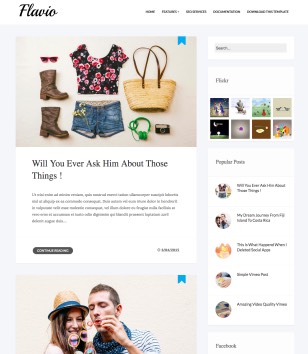 Flavio Simpleblogger template