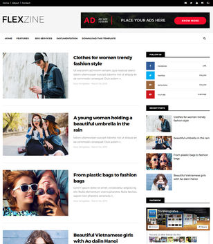 FlexZineblogger template