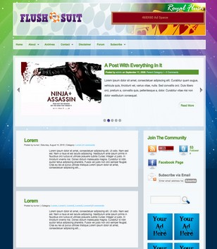 Flush Suitblogger template