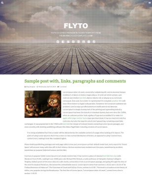Flyto Simple Responsiveblogger template