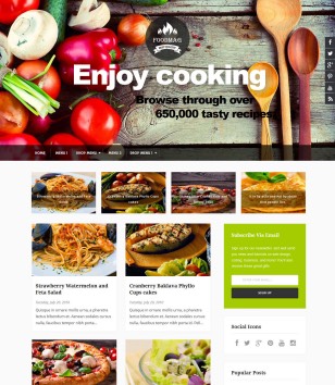 Food Mag Restaurantblogger template