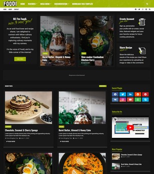 Foodiblogger template