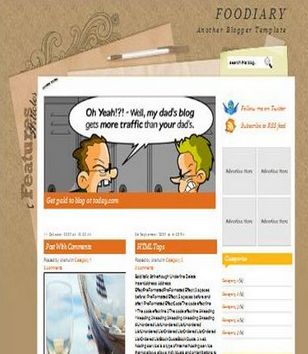 Foodiaryblogger template