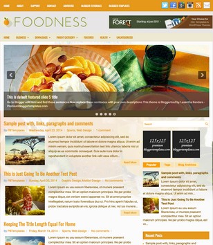 Foodness Healthblogger template