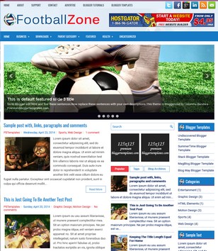 FootballZone Responsiveblogger template
