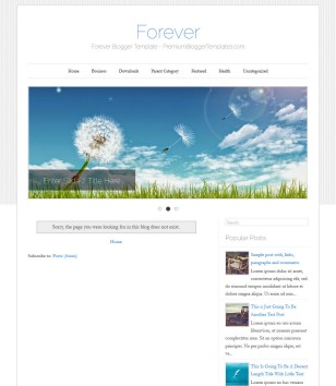Forever Simpleblogger template