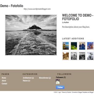 Fotofolioblogger template