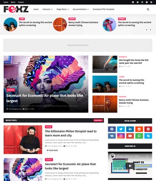 Foxzblogger template