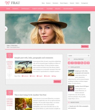 Frau Responsiveblogger template