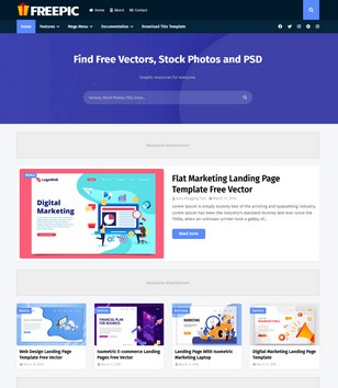 Freepicblogger template