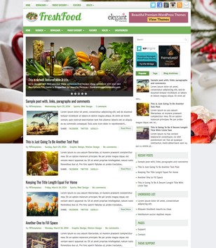 FreshFoodblogger template