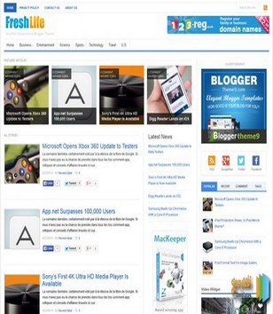 Freshlife Responsive V3blogger template