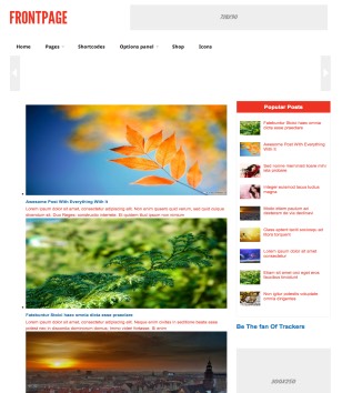 Front pageblogger template