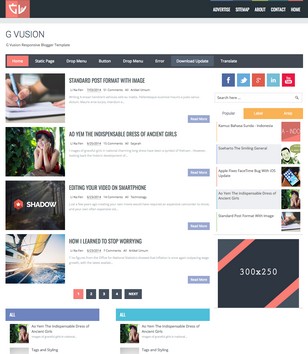 G Vusion Responsiveblogger template
