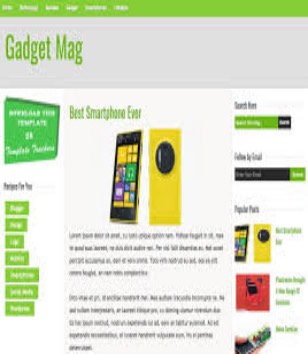 Gadget Magblogger template