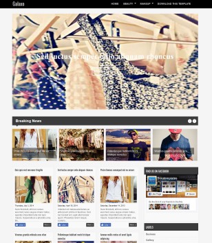 Responsive Galaxoblogger template