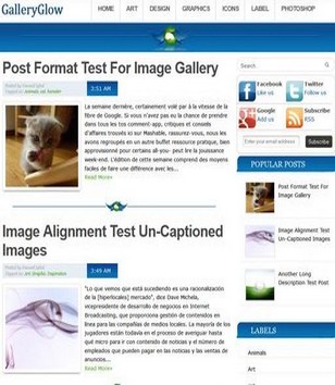 GalleryGlowblogger template