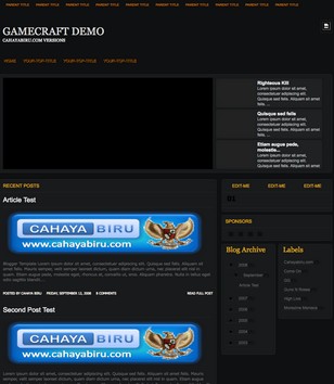 Game Craftblogger template