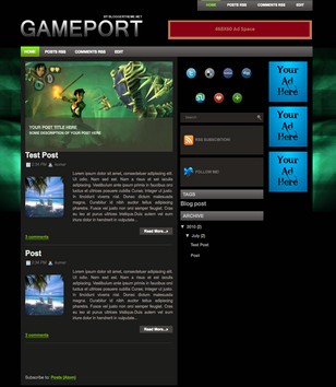 Game Portblogger template