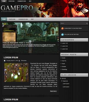 Game Problogger template