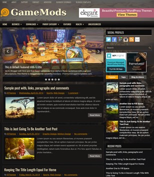 GameMods Responsiveblogger template