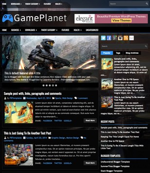 GamePlanet Responsiveblogger template