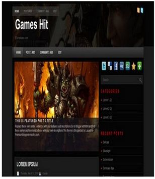 Games Hitblogger template