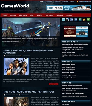 Games Worldblogger template