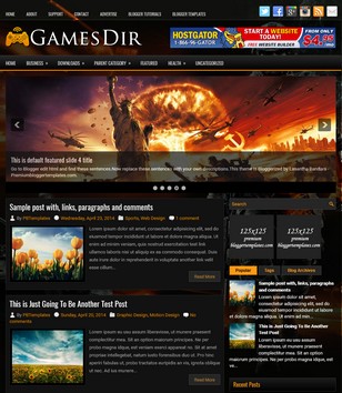 GamesDir Darkblogger template