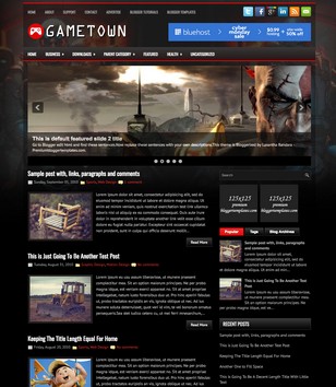 GameTown Darkblogger template