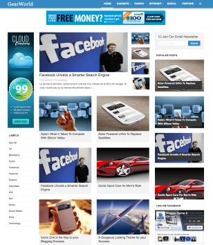 Gear Worldblogger template