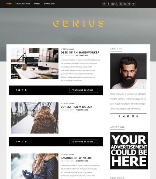 Genius Responsiveblogger template