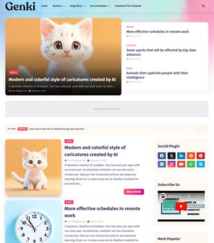 Genkiblogger template