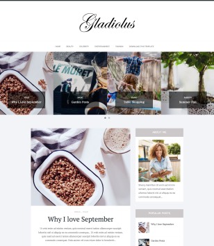 Gladiolusblogger template