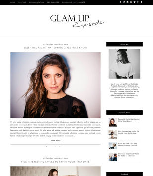 Glam Upblogger template