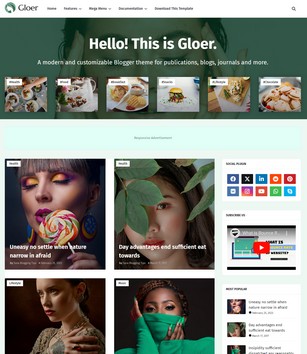 Gloerblogger template