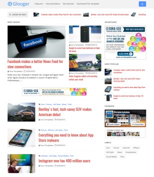 Glooger Responsiveblogger template