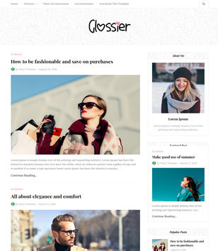 Glossierblogger template