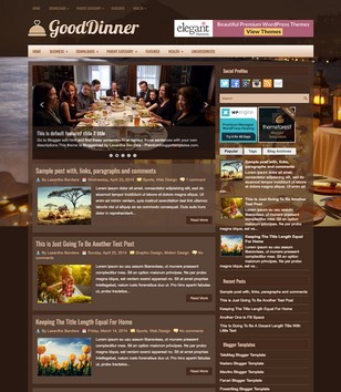 GoodDinnerblogger template