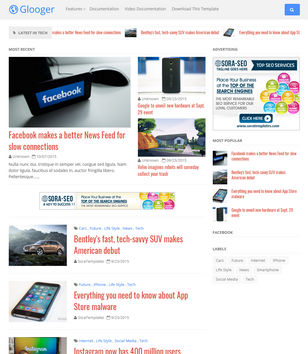 Googlyblogger template