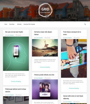 Grid Responsiveblogger template