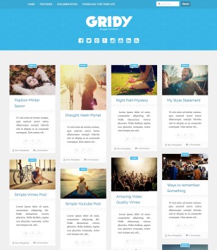 Gridy Galleryblogger template