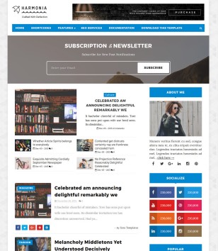 Harmoniablogger template