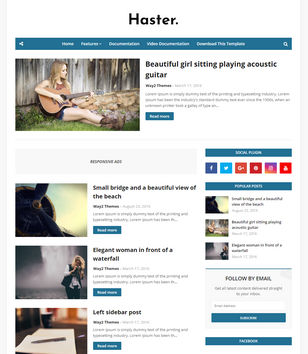 Hasterblogger template